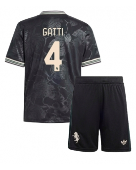 Juventus Federico Gatti #4 Maglia Gara Terza Repliche 2025-26 Bambino Maniche Corte